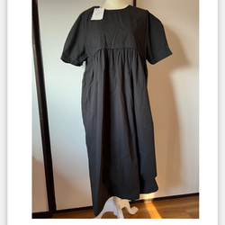 新品　綿麻ワンピース　フリーサイズ　厚め 10枚目の画像