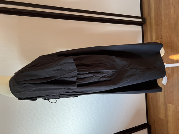 新品　綿麻ワンピース　フリーサイズ　厚め 4枚目の画像