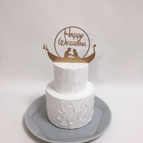 Happy Wedding (Rapunzel) 結婚式 ケーキトッパー ケーキトッパー