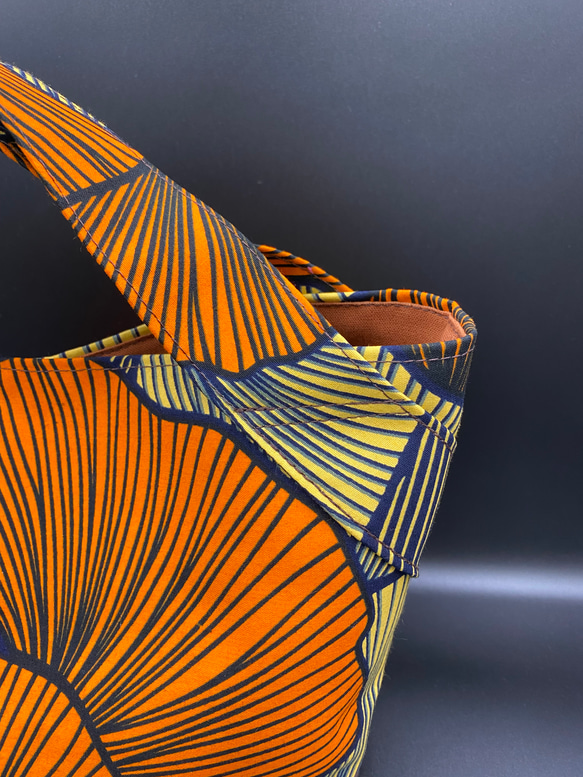 【受注製作】 アフリカ布　ミニトートバッグ　アフリカン　新色新柄2022 6枚目の画像