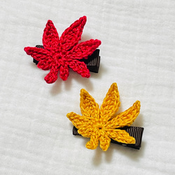 四つ葉のクローバー ベビーヘアクリップ♡ 赤ちゃん 新生児 ヘアピン