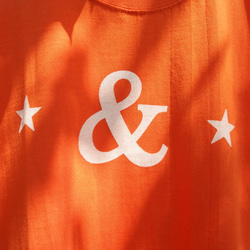 ＆Tシャツ　オレンジ　プレゼント　ペア　アウトドア　カワイイ　格好いい　カットソー　半袖　 2枚目の画像
