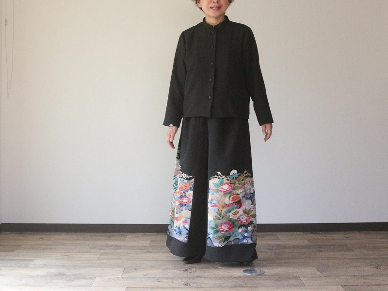 着物リメイク燕尾ジャケット 受注製作 着物リメイクジャケット | iichi 日々の暮らしを
