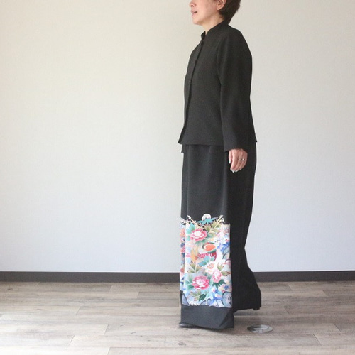 着物リメイクオーダー】セットアップ スタンドカラージャケット