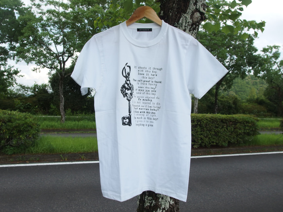 鍵Tシャツ　ホワイト　プレゼント　ペア　アウトドア　カワイイ　格好いい　カットソー　半袖　 1枚目の画像