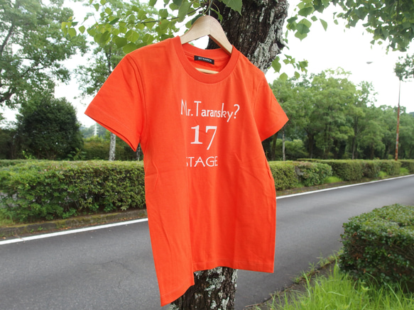 Mr.Taransky Tシャツ　オレンジ　プレゼント　ペア　アウトドア　カワイイ　格好いい　カットソー　半袖　 2枚目の画像