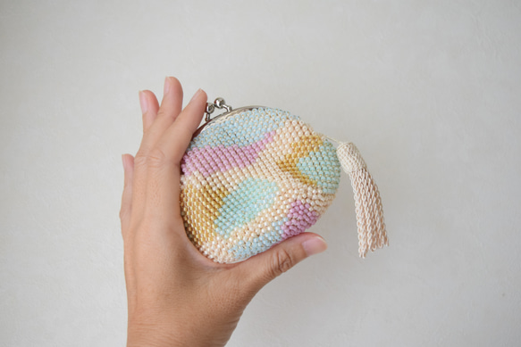 ビーズ編みのちょうどいいがま口/ 東雲Ⅰ がま口 853 通販 14435741