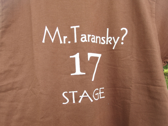 Mr.Taransky Tシャツ　ブラウン　プレゼント　ペア　アウトドア　カワイイ　格好いい　カットソー　半袖　 3枚目の画像