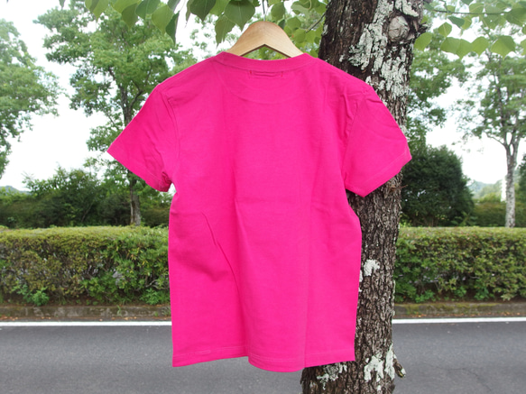 ギター＆JETRANCH Tシャツ　ピンク　プレゼント　ペア　アウトドア　カワイイ　カットソー　半袖　シンプル 5枚目の画像