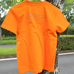 王冠ティアラTシャツ　オレンジ　着やすい　プレゼント　ペア　アウトドア　カワイイ　カットソー　半袖 4枚目の画像
