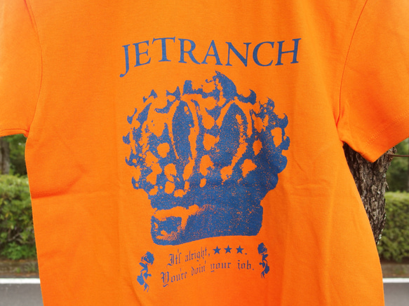 王冠ティアラTシャツ　オレンジ　着やすい　プレゼント　ペア　アウトドア　カワイイ　カットソー　半袖 3枚目の画像