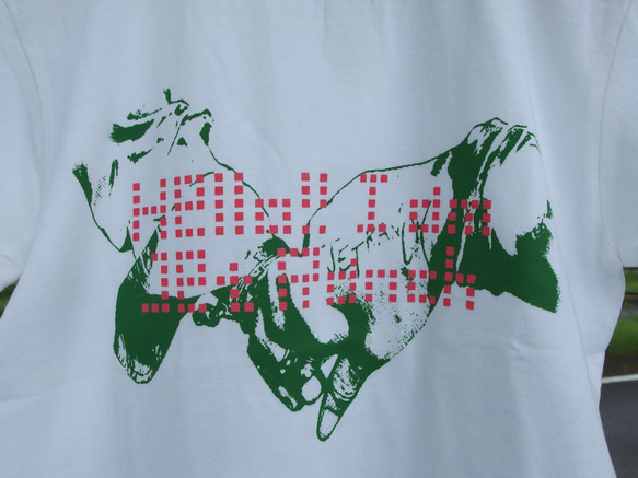たすけ手+JETRANCH Tシャツ　ホワイト　着やすい　プレゼント　ペア　アウトドア　カワイイ　カットソー　半袖 2枚目の画像