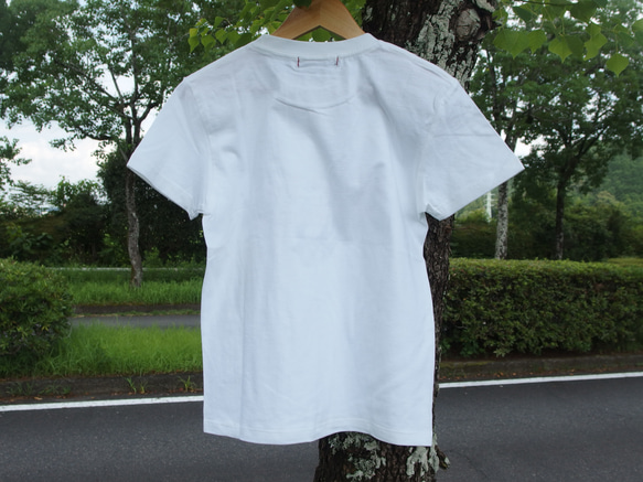 たすけ手+JETRANCH Tシャツ　ホワイト　着やすい　プレゼント　ペア　アウトドア　カワイイ　カットソー　半袖 4枚目の画像