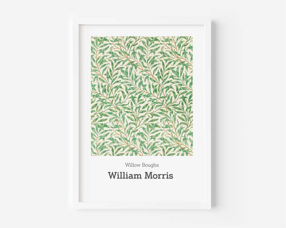 ウィリアム モリス、ウィローボウ、リビング、キッチン等、お部屋を選ばないアートポスター、北欧スタイルにも【W-0008】 4枚目の画像