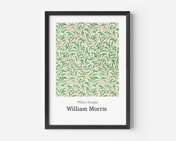 ウィリアム モリス、ウィローボウ、リビング、キッチン等、お部屋を選ばないアートポスター、北欧スタイルにも【W-0008】 3枚目の画像