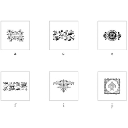 retro pattern Mini Stationary Paper（活版印刷） 2枚目の画像