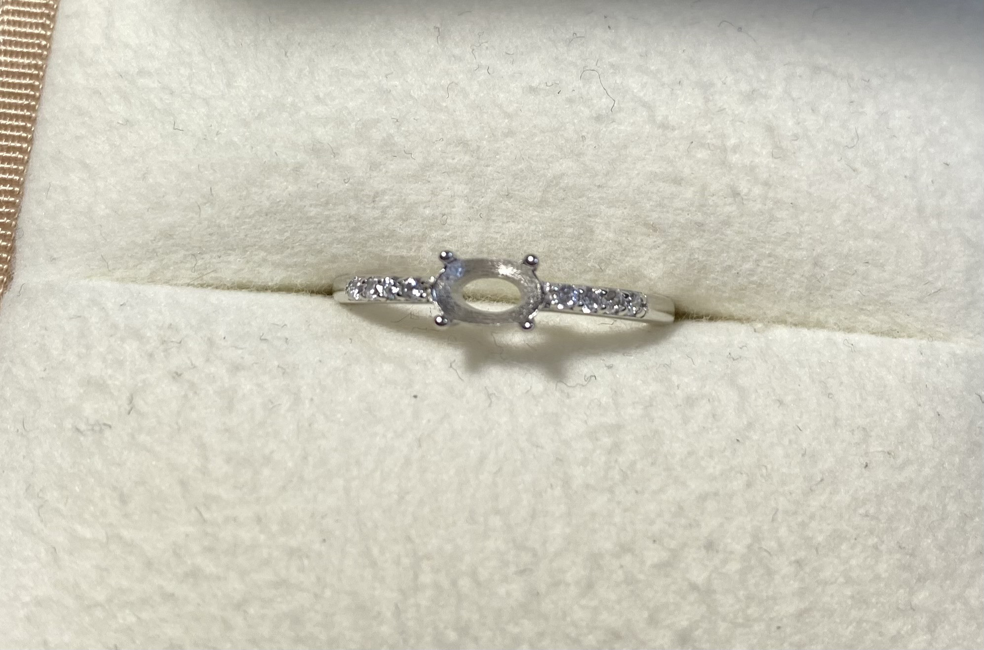 リング空枠　グレイス　オーバル643H シルバー