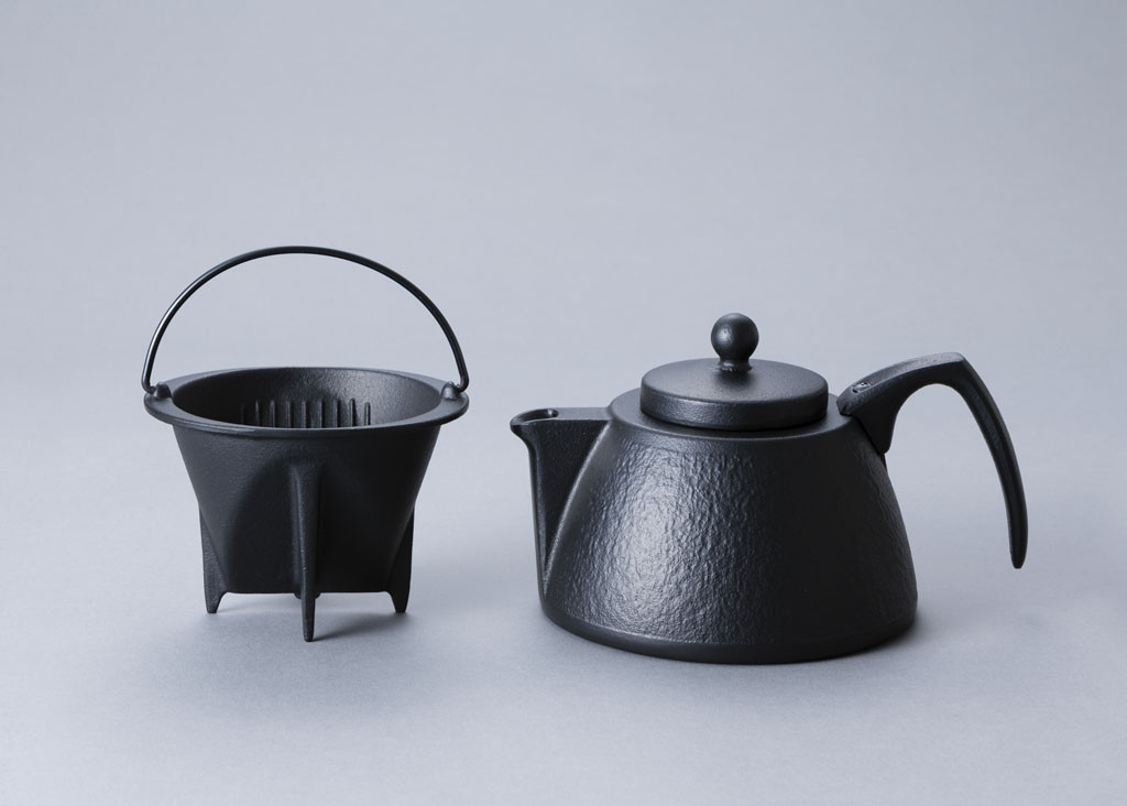 公式】岩鋳 南部鉄器 コーヒーポットセット（急須兼鉄瓶） ドリップ