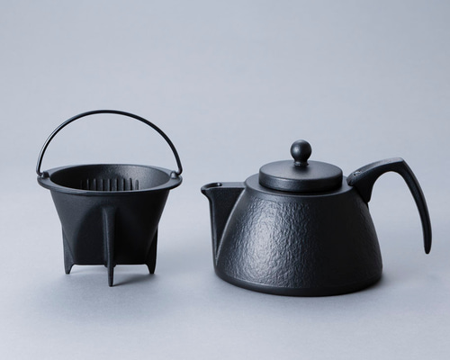 公式】岩鋳 南部鉄器 コーヒーポットセット（急須兼鉄瓶