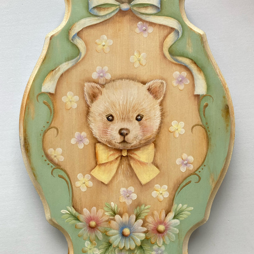 トールペイント作品壁掛け絵画アクリル