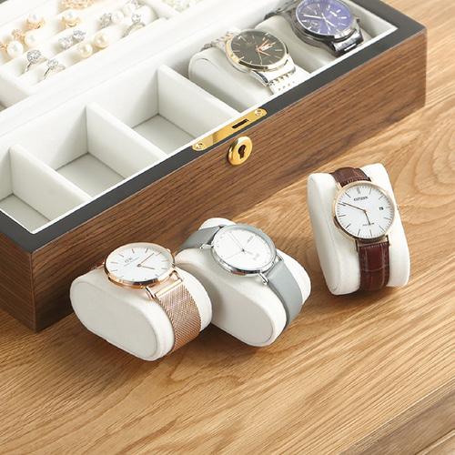 5%OFF】鍵付き シンプルなジュエリーケース 無垢材 木製の腕時計ケース 