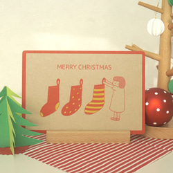 クリスマスカード - Socks 2枚目の画像