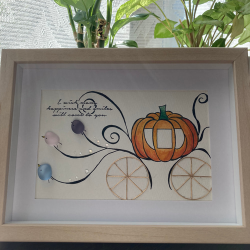 シーグラスアート　♡空から舞い降るイースター♡FlowerEgg シーグラスアート 素敵な門出 その他アート Jupiter. 33333 通販