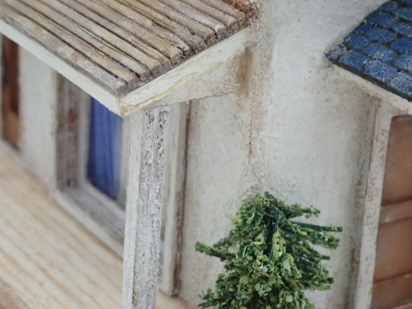 小さいお家　テラスのあるお家Ⅱ（ブルー）-1/50サイズ-                                     BC1479053179(11440円)