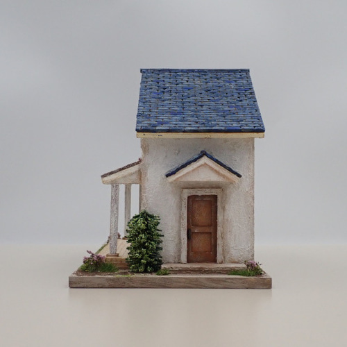小さいお家 テラスのあるお家Ⅱ（ブルー）-1/50サイズ- その他