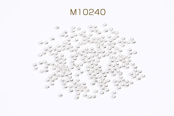 M10240  150個  メタルビーズ コイン型 3mm シルバー  3X（50ヶ） 1枚目の画像