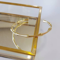 bamboo gold bangle RB022 3枚目の画像