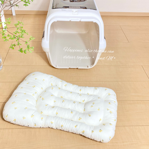 ペット用品　さっちんカートクッション　フードカバー　あごのせ　ハンドメイド Amazon.co.jp: nervousrhinos ペットカート クッション あごのせ