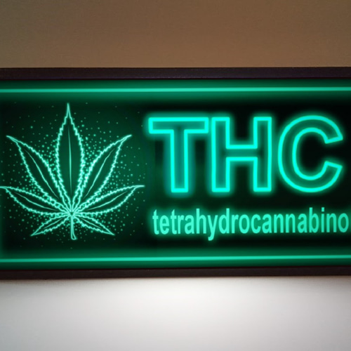 THC テトラヒドロカンナビノール 医療 大麻 オイル ミニチュア サイン