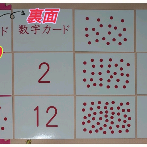 家庭保育園　ドッツカードセット 知育玩具0歳～6歳】 家庭保育ドッツカード10 (^^♪ - メルカリ