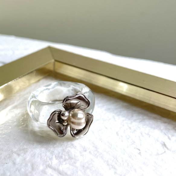 レジンリング リング レジン シルバー シルバーアクセサリー