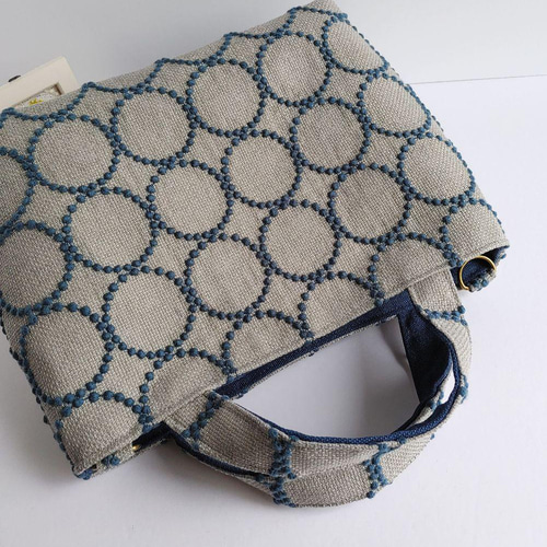 ミナペルホネン タンバリン ライトブルー 2wayパニーニ風ショルダー