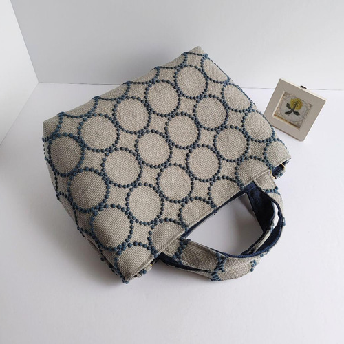 ミナペルホネン タンバリン ライトブルー 2wayパニーニ風ショルダー