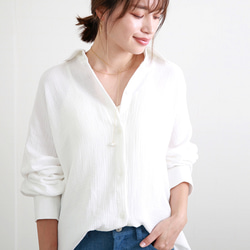 本日限定値下げ　希少！！　 WHITE ガーゼシャツ コカ coca ビッグガーゼシャツ （White） -ファッション通販