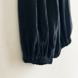 ダボっとかわいいゆるパンツ。黒。トリプルガーゼ。フリーサイズ【受注製作】 14枚目の画像