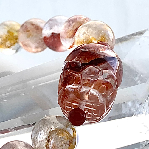 ライモナイトインクォーツ（オーロラクォーツ）貔貅 ブレスレット