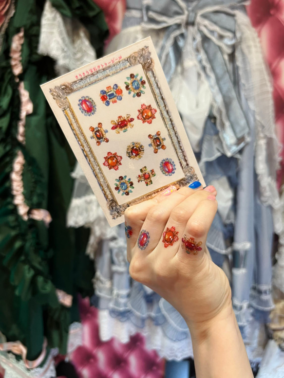 きらきら宝石タトゥーシール 2枚目の画像