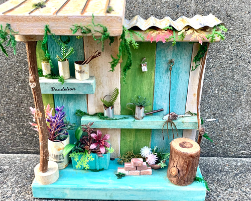 人気　ミニチュア　作家様　ハンドメイド　アンティーク 木工 ミニチュアアンティークガーデン その他インテリア雑貨 キコリ