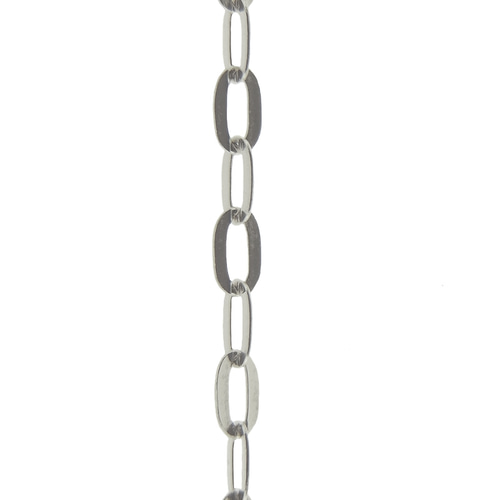平あずき18金ネックレスチェーン ホワイトゴールド【K18WG】幅1.0mm 長