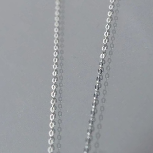 平あずきプラチナネックレスチェーン Pt850 幅1.0mm 長さ40cm