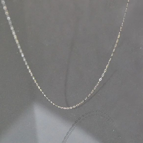 平あずきプラチナネックレスチェーン Pt850 幅1.0mm 長さ40cm