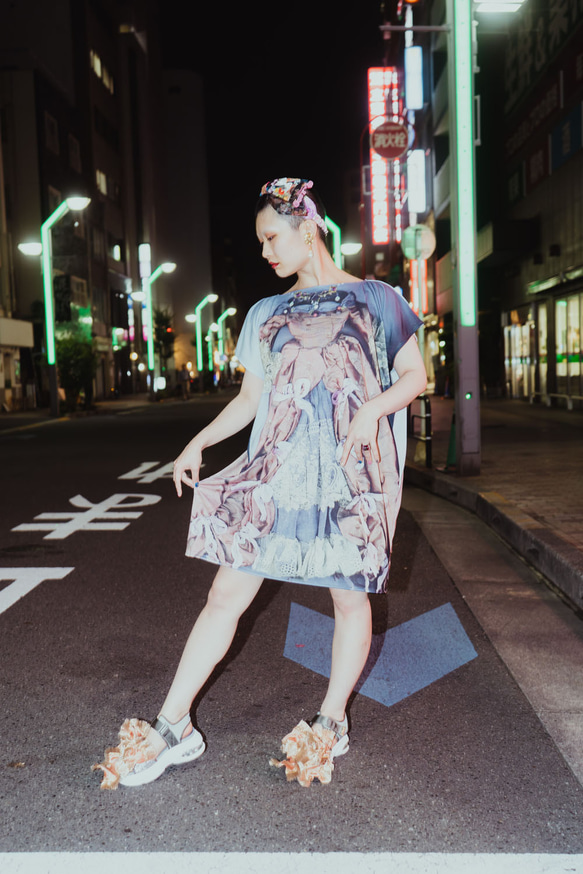 スキャンドレス｜Tシャツワンピース 3枚目の画像