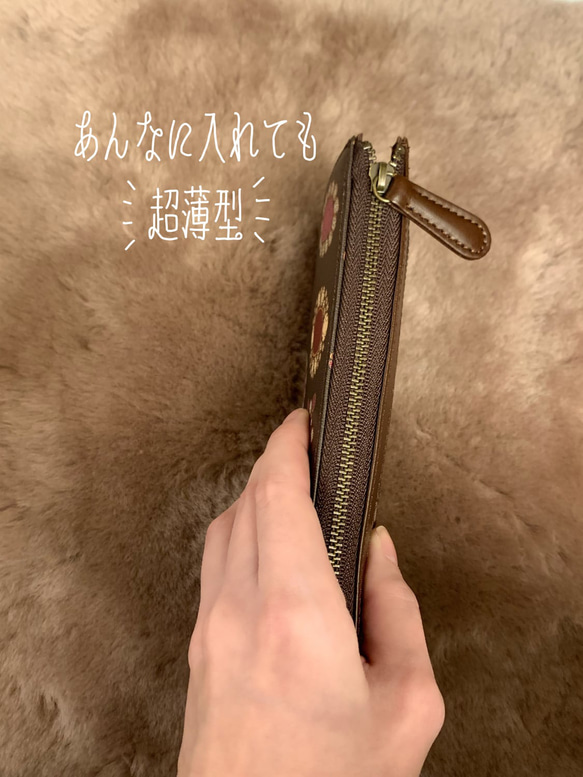 Royal smart wallet ブラック｜機能的で美しい、本革の長財布 3枚目の画像