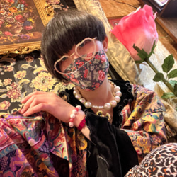 とこしえチェリーケーキブレスレット｜貝殻の生クリームと天然石の酒漬けチェリー 5枚目の画像