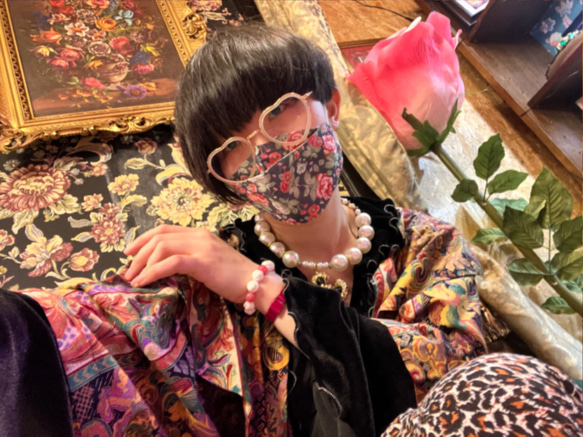 とこしえチェリーケーキブレスレット｜貝殻の生クリームと天然石の酒漬けチェリー 5枚目の画像