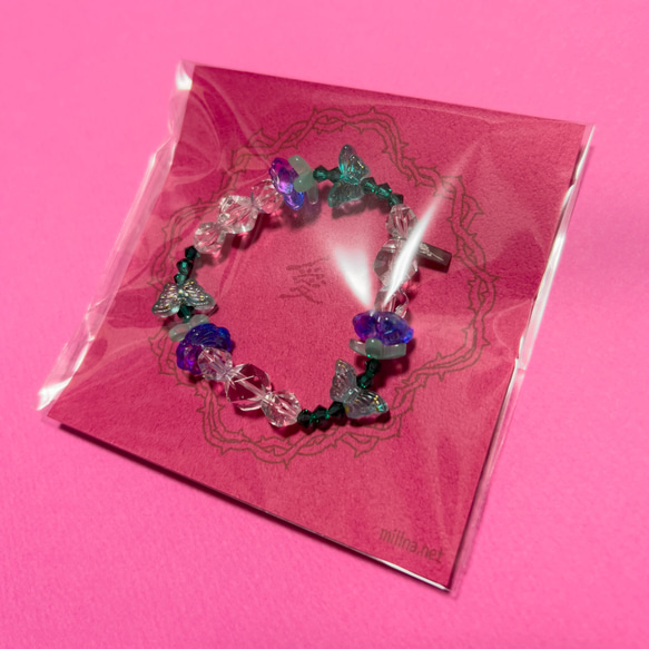 愛していますのブレスレット｜硝子の三本薔薇 8枚目の画像